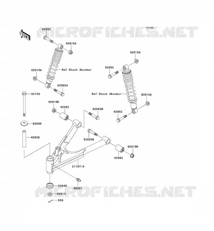 SUSPENSION Kawasaki SSV 300 no_year MULE 550  KAF300-C7
