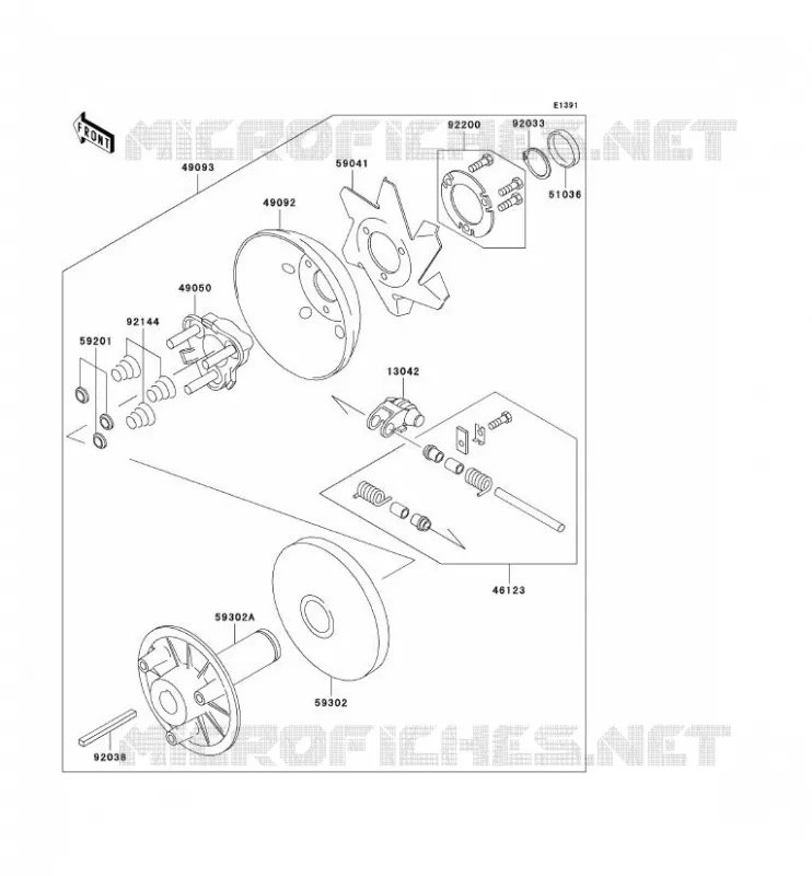 DRIVE CONVERTER Kawasaki SSV 300 no_year MULE 520  KAF300-D1