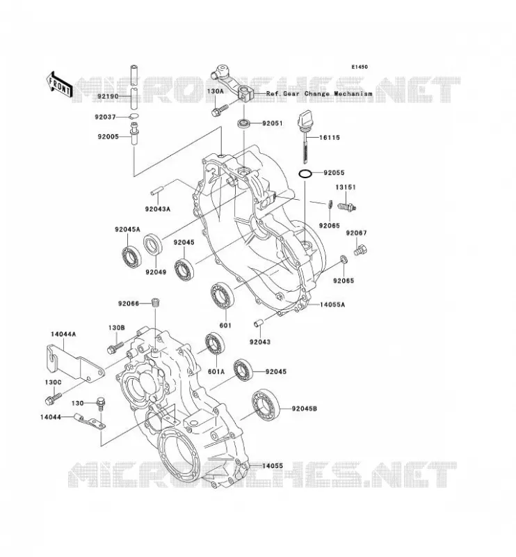 DRIVE SHAFT - FINAL GEAR Kawasaki SSV 300 no_year MULE 520  KAF300-D3