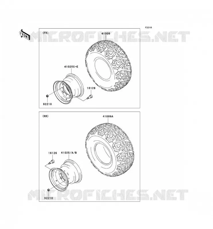 TIRES Kawasaki SSV 400 2007 MULE 610 4X4  KAF400A7F
