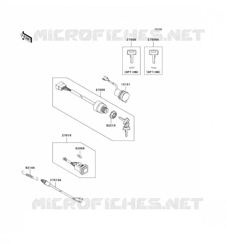 SWITCH Kawasaki SSV 400 2009 MULE 610 4X4  KAF400A9F