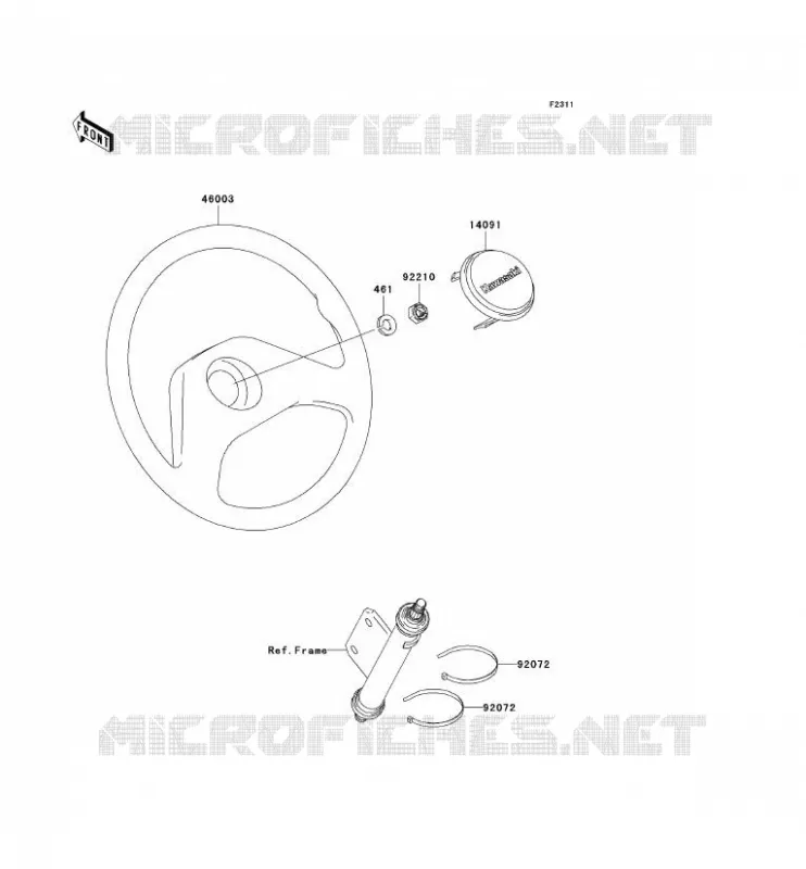 HANDLEBAR Kawasaki SSV 400 2010 MULE 610 4X4  KAF400AAF