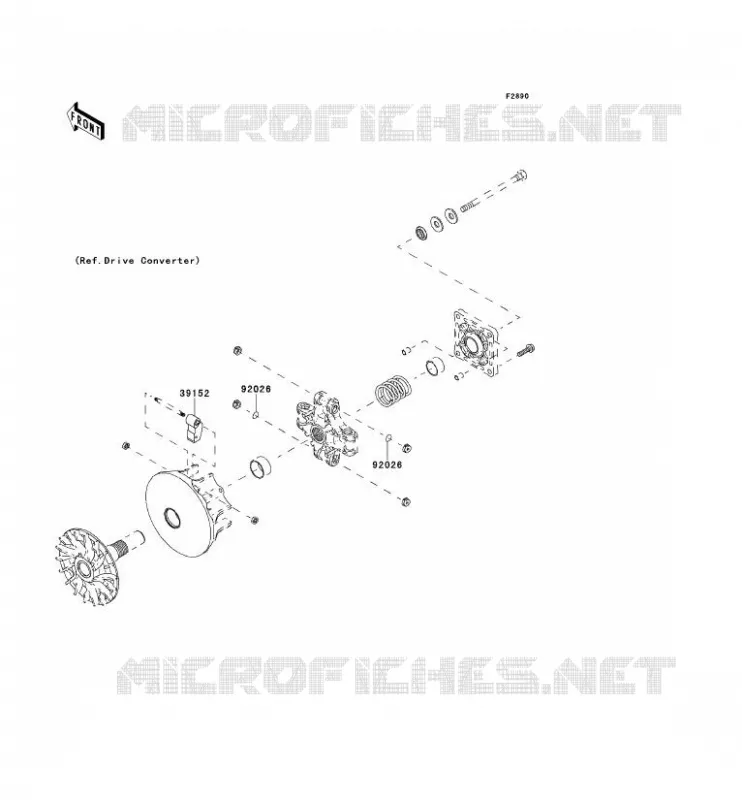 OPTION PARTS(MOTEUR) Kawasaki SSV 400 2013 MULE 610 4X4  KAF400ADF