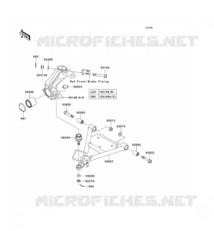 SUSPENSION Kawasaki SSV 400 2013 MULE 610 4X4  KAF400ADF