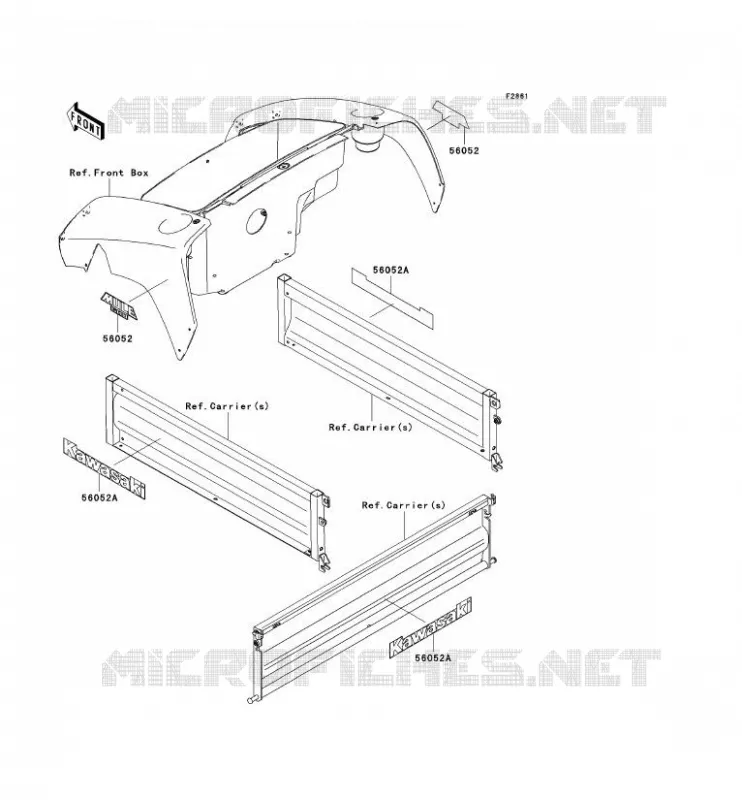 STICKER Kawasaki SSV 400 2006 MULE 600  KAF400B6F