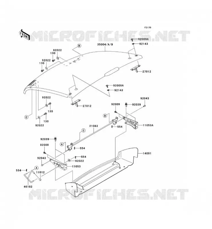 FENDER Kawasaki SSV 400 2006 MULE 600  KAF400B6F