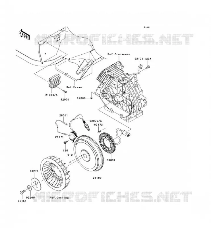 GENERATOR - COIL Kawasaki SSV 400 2007 MULE 600  KAF400B7F