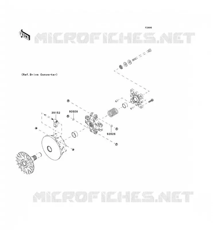 OPTION PARTS(MOTEUR) Kawasaki SSV 400 2008 MULE 600  KAF400B8F