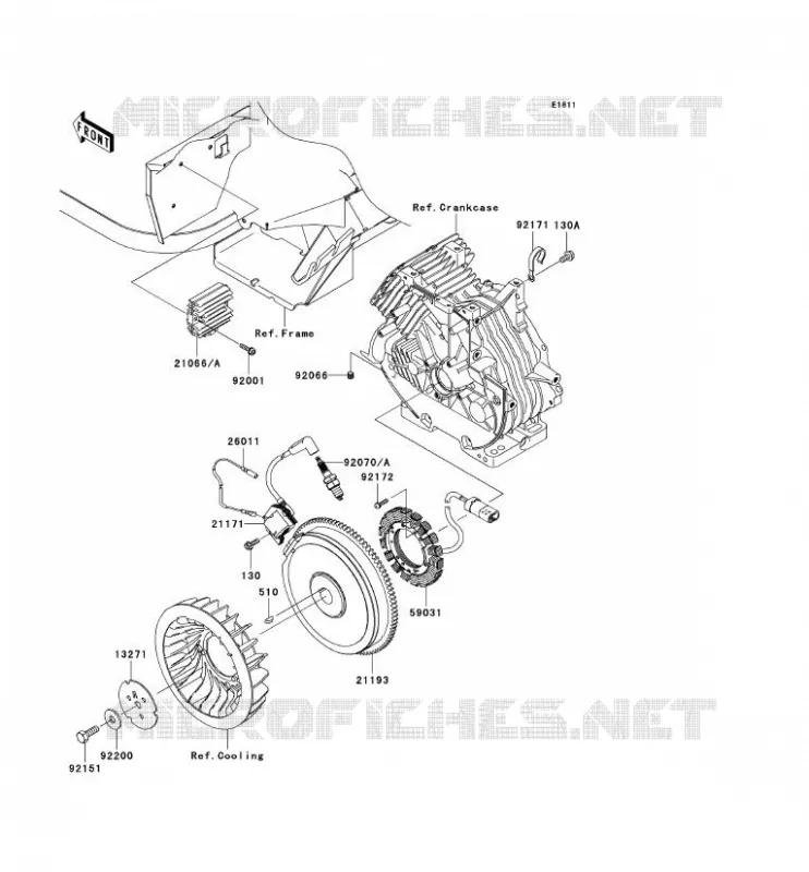 GENERATOR - COIL Kawasaki SSV 400 2009 MULE 600  KAF400B9F