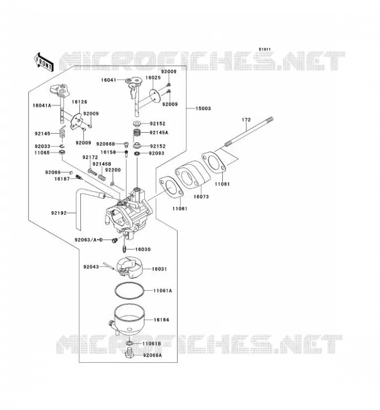 CARBURETOR Kawasaki SSV 400 2011 MULE 600  KAF400BBF