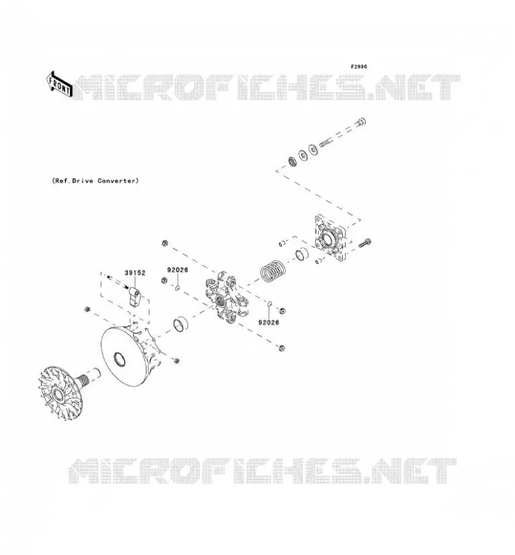 OPTION PARTS(MOTEUR) Kawasaki SSV 400 2011 MULE 600  KAF400BBF