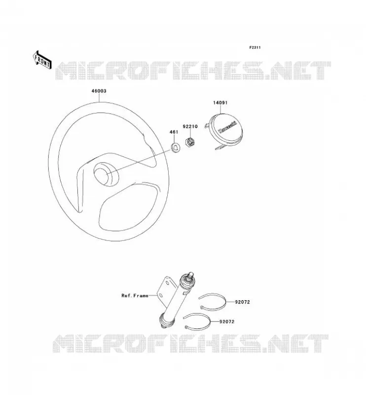 HANDLEBAR Kawasaki SSV 400 2012 MULE 600  KAF400BCF