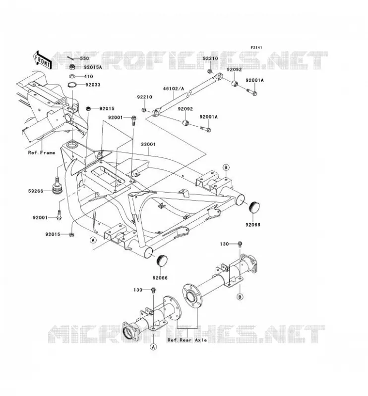 SWINGARM Kawasaki SSV 400 2012 MULE 600  KAF400BCF