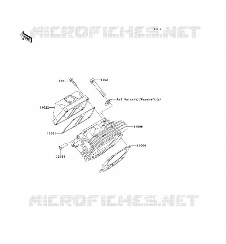 CYLINDER HEAD Kawasaki SSV 400 2013 MULE 600  KAF400BDF