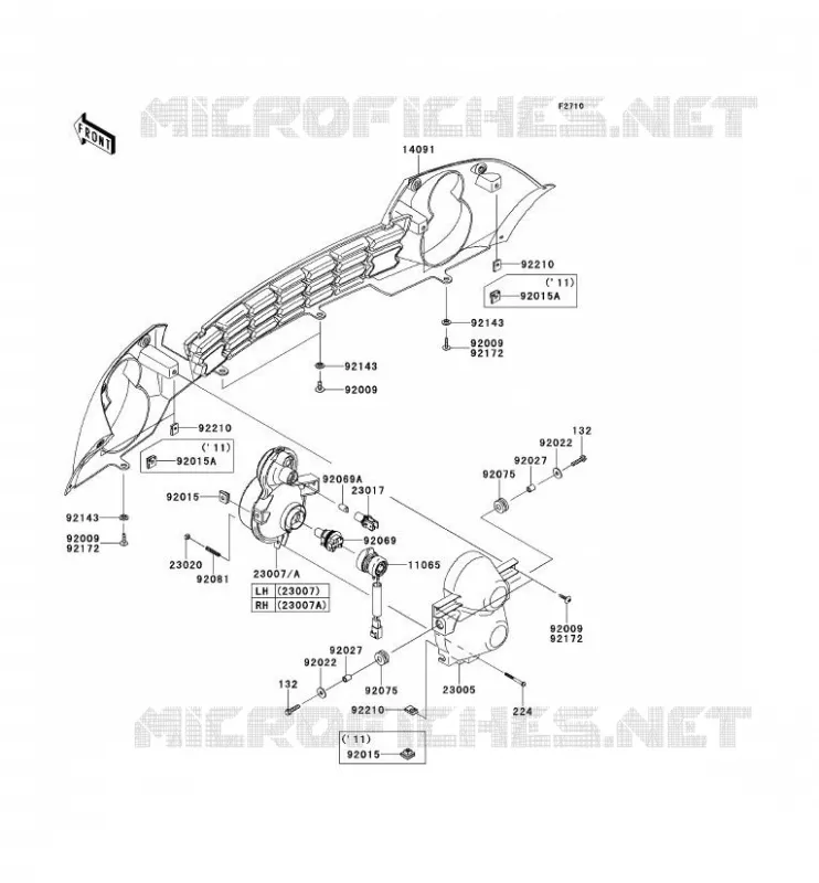 LENS(S) Kawasaki SSV 400 2013 MULE 600  KAF400BDF