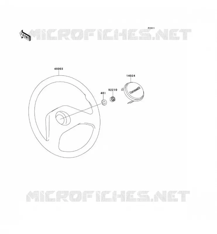 HANDLEBAR Kawasaki SSV 400 2013 MULE 600  KAF400BDF