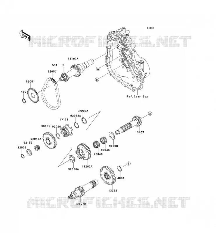 TRANSMISSION Kawasaki SSV 400 2013 MULE 600  KAF400BDF