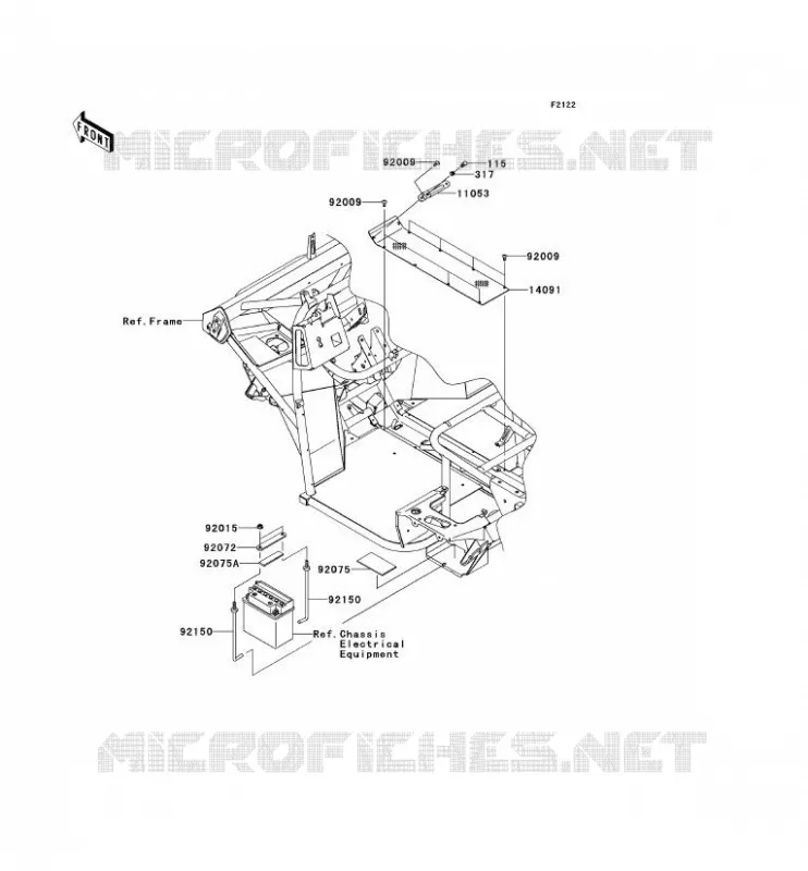 ENGINE MOUNT Kawasaki SSV 400 2014 MULE 600  KAF400BEF