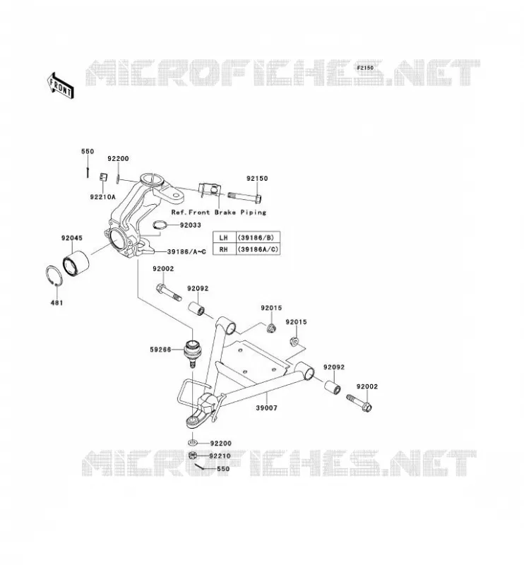 SUSPENSION Kawasaki SSV 400 2014 MULE 600  KAF400BEF