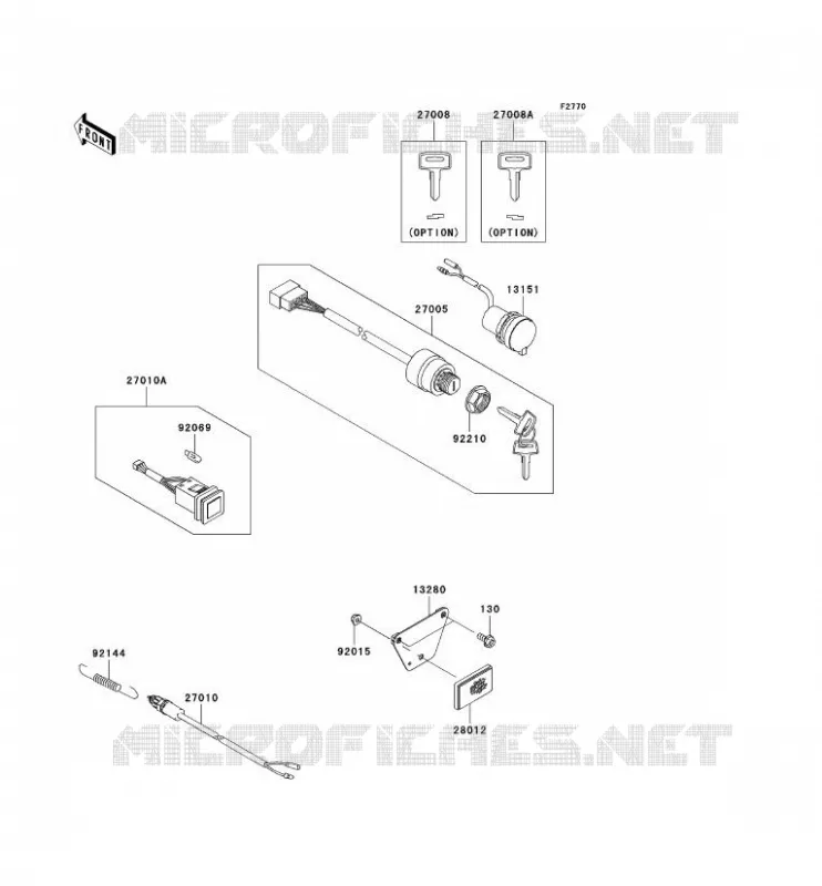 SWITCH Kawasaki SSV 400 2005 MULE 610 4X4  KAF400-C1