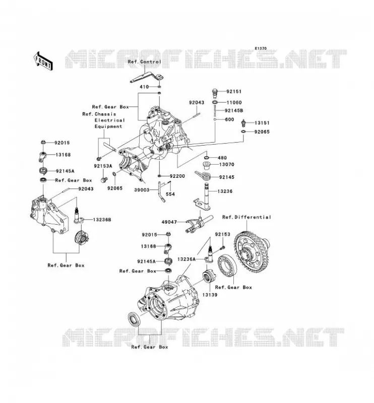 SHIFT Kawasaki SSV 400 2007 MULE 610 4X4  KAF400C7F