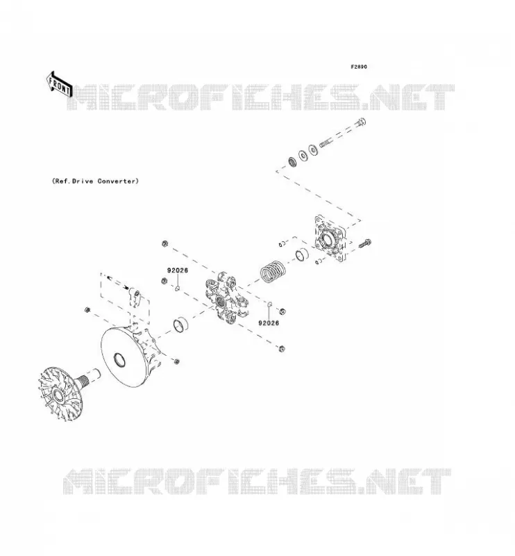 OPTION PARTS(MOTEUR) Kawasaki SSV 400 2012 MULE 610 4X4 XC  KAF400DCF