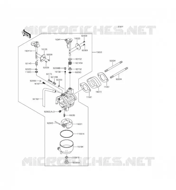 CARBURETOR Kawasaki SSV 400 2014 MULE 610 4X4 XC  KAF400EEF