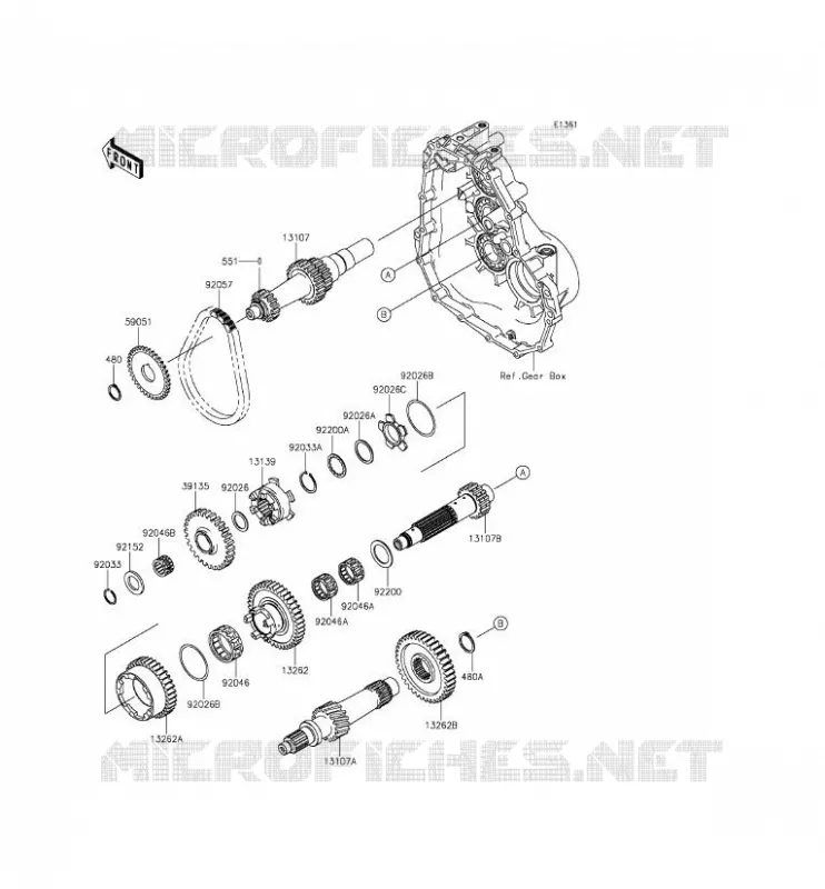 TRANSMISSION Kawasaki SSV 400 2014 MULE 610 4X4 XC  KAF400FEF