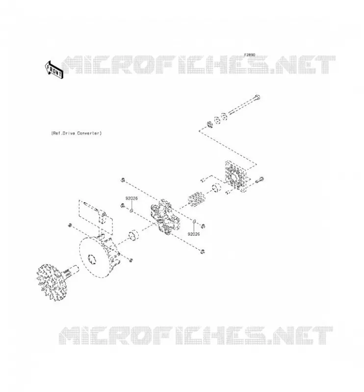 OPTION PARTS(MOTEUR) Kawasaki SSV 400 2015 MULE 610 4X4 XC  KAF400FFF