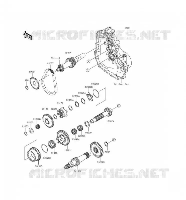 TRANSMISSION Kawasaki SSV 400 2016 MULE 610 4X4  KAF400GGF