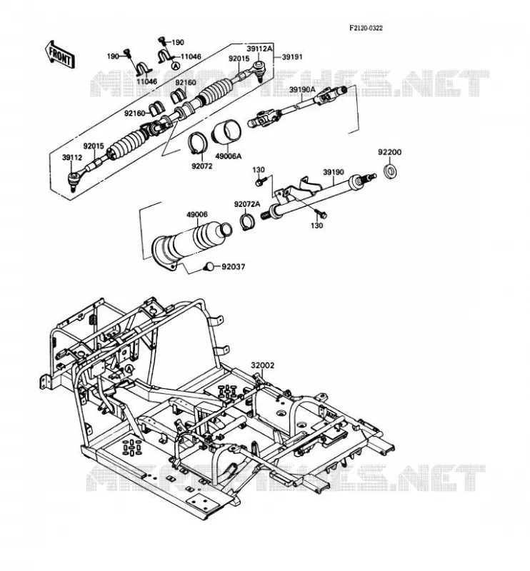CHASSIS Kawasaki SSV 450 no_year MULE 1000  KAF450-B1