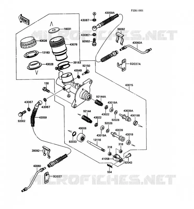 MASTER CYLINDER Kawasaki SSV 450 no_year MULE 1000  KAF450-B1