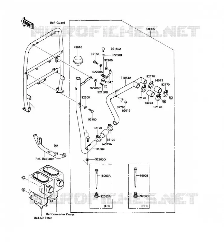 OPTION PARTS Kawasaki SSV 450 no_year MULE 1000  KAF450-B1