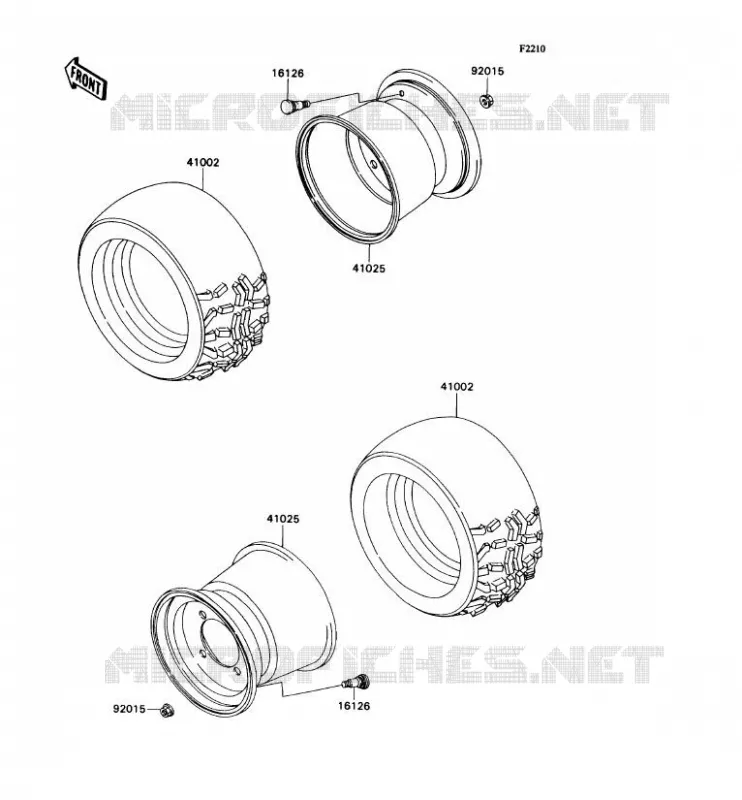 TIRES Kawasaki SSV 540 no_year MULE 2010  KAF540-C1