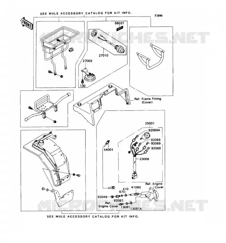 OPTION PARTS(AVANT) Kawasaki SSV 540 no_year MULE 2020  KAF540-D1