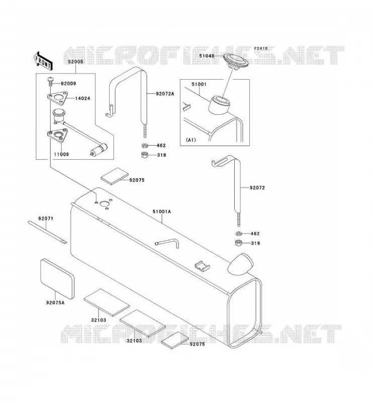 FUEL TANK Kawasaki SSV 620 no_year MULE 2510  KAF620-A2