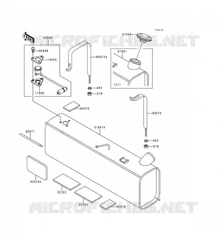 FUEL TANK Kawasaki SSV 620 no_year MULE 2510  KAF620-A3