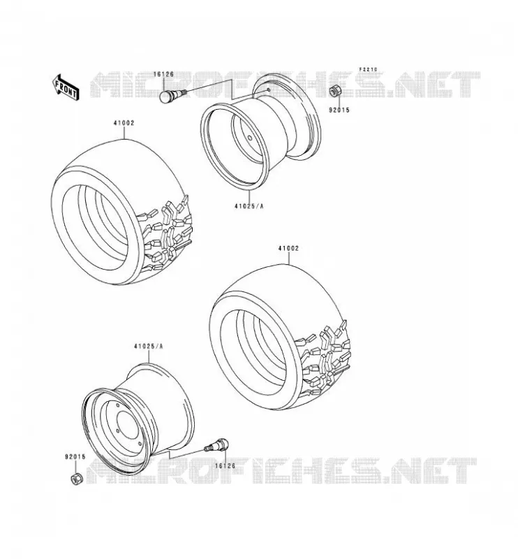 TIRES Kawasaki SSV 620 no_year MULE 2510  KAF620-A3