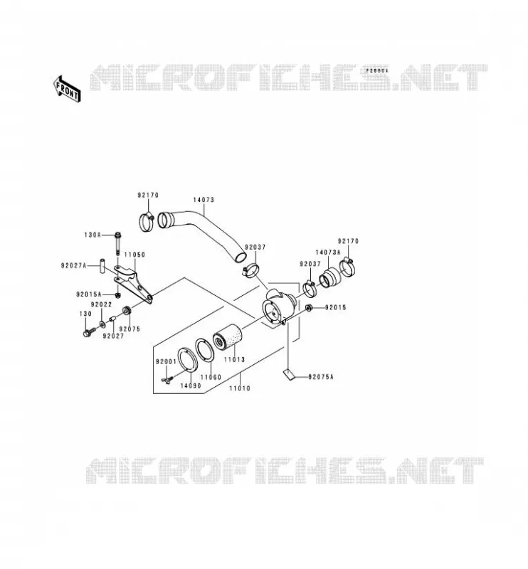 OPTION PARTS(FILTRE A AIR-BEL CON) Kawasaki SSV 620 no_year MULE 2510  KAF620-A4