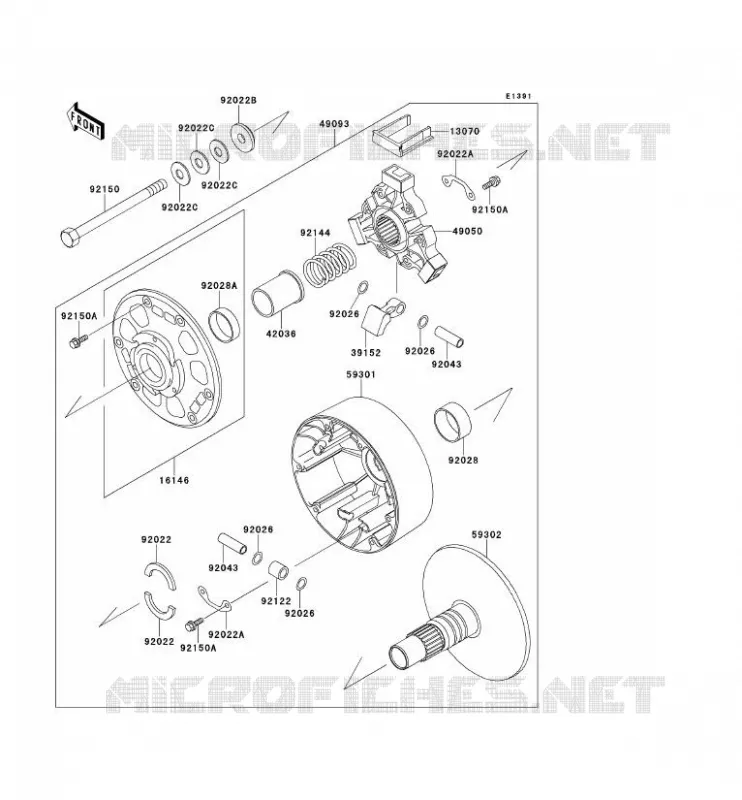 DRIVE CONVERTER Kawasaki SSV 620 no_year MULE 2510  KAF620-A4