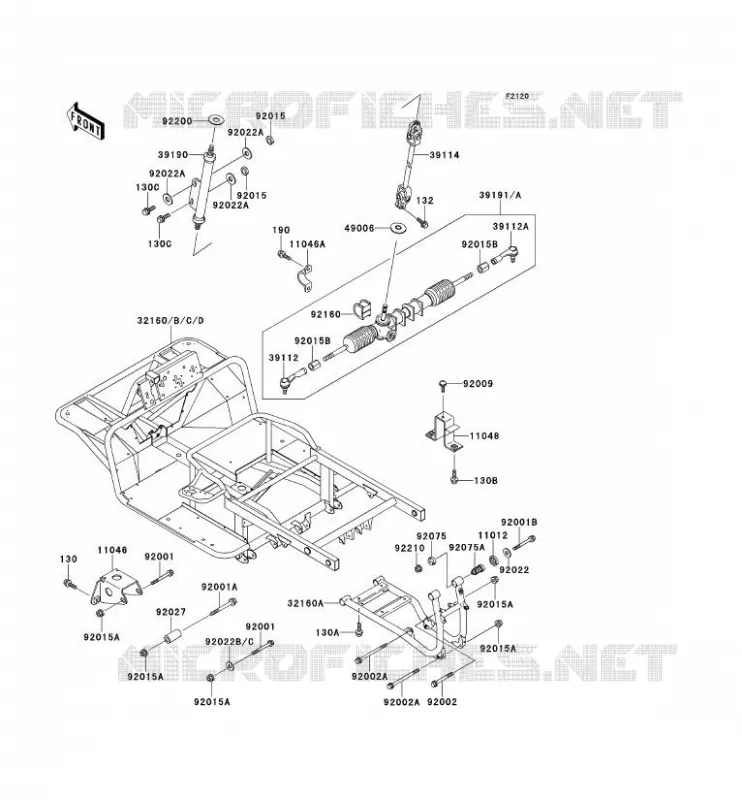 CHASSIS Kawasaki SSV 620 no_year MULE 2510  KAF620-A4
