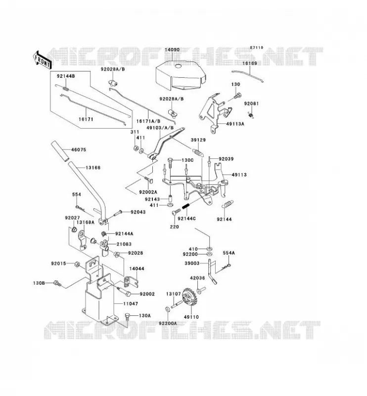 CONTROL Kawasaki SSV 620 no_year MULE 2510  KAF620-A4