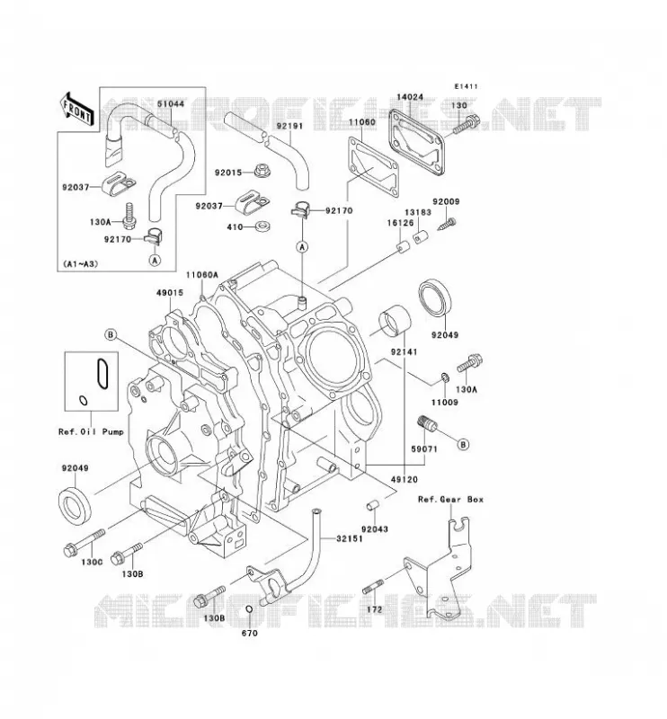 CRANKCASE(S) Kawasaki SSV 620 no_year MULE 2510  KAF620-A4