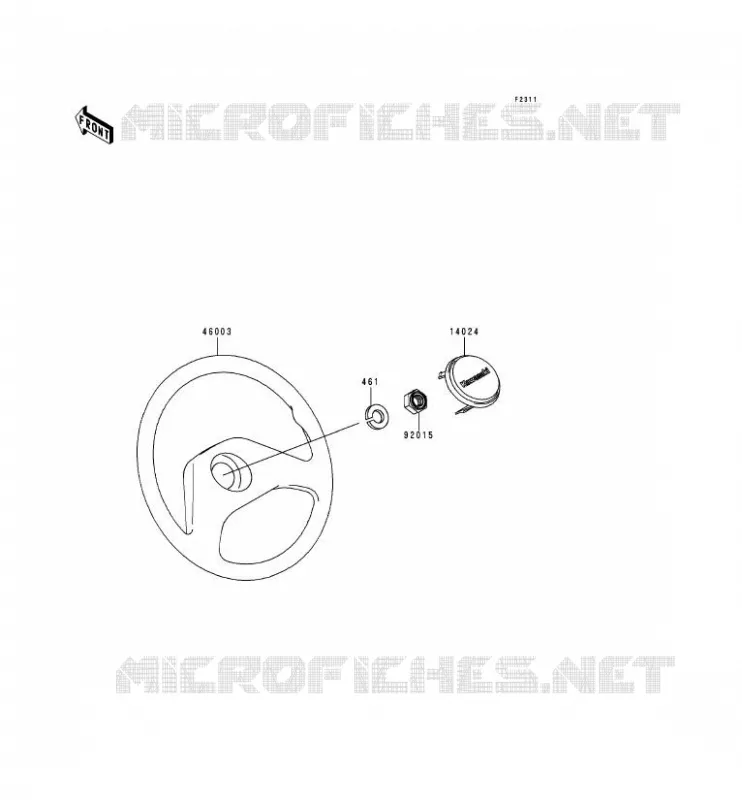 HANDLEBAR Kawasaki SSV 620 no_year MULE 2510  KAF620-A5