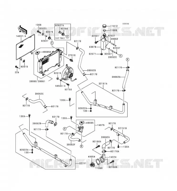 RADIATOR Kawasaki SSV 620 no_year MULE 2510  KAF620-A5