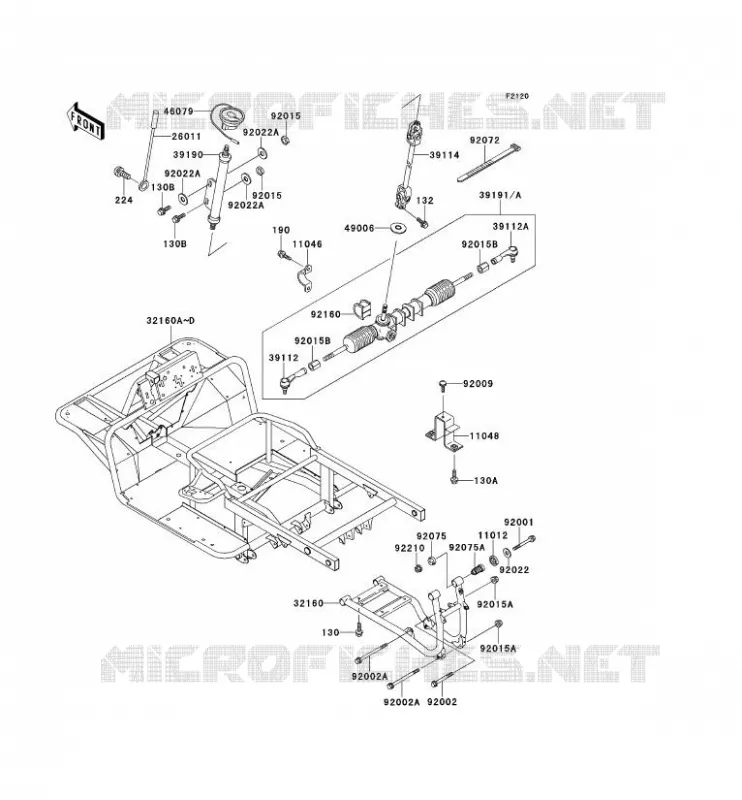 CHASSIS Kawasaki SSV 620 no_year MULE 2520  KAF620-B1