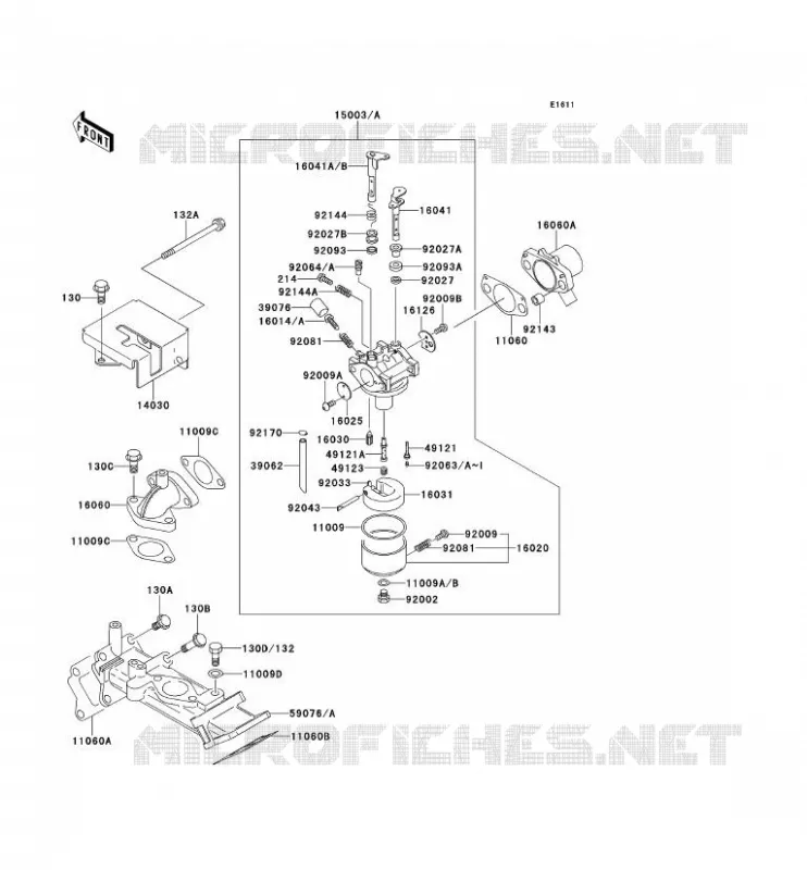 CARBURETOR Kawasaki SSV 620 no_year MULE 2520  KAF620-B2
