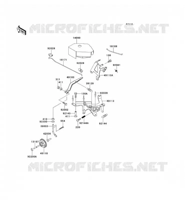 CONTROL Kawasaki SSV 620 no_year MULE 2520  KAF620-B6