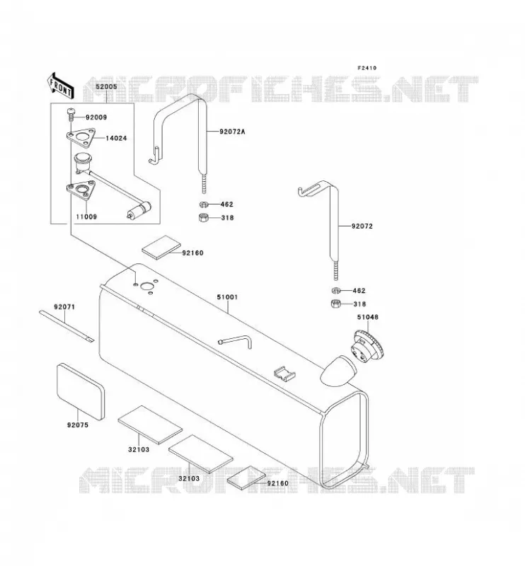 FUEL TANK Kawasaki SSV 620 no_year MULE 2520  KAF620-B6