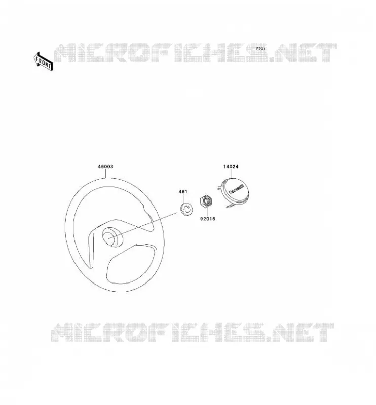 HANDLEBAR Kawasaki SSV 620 no_year MULE 2520  KAF620-B6